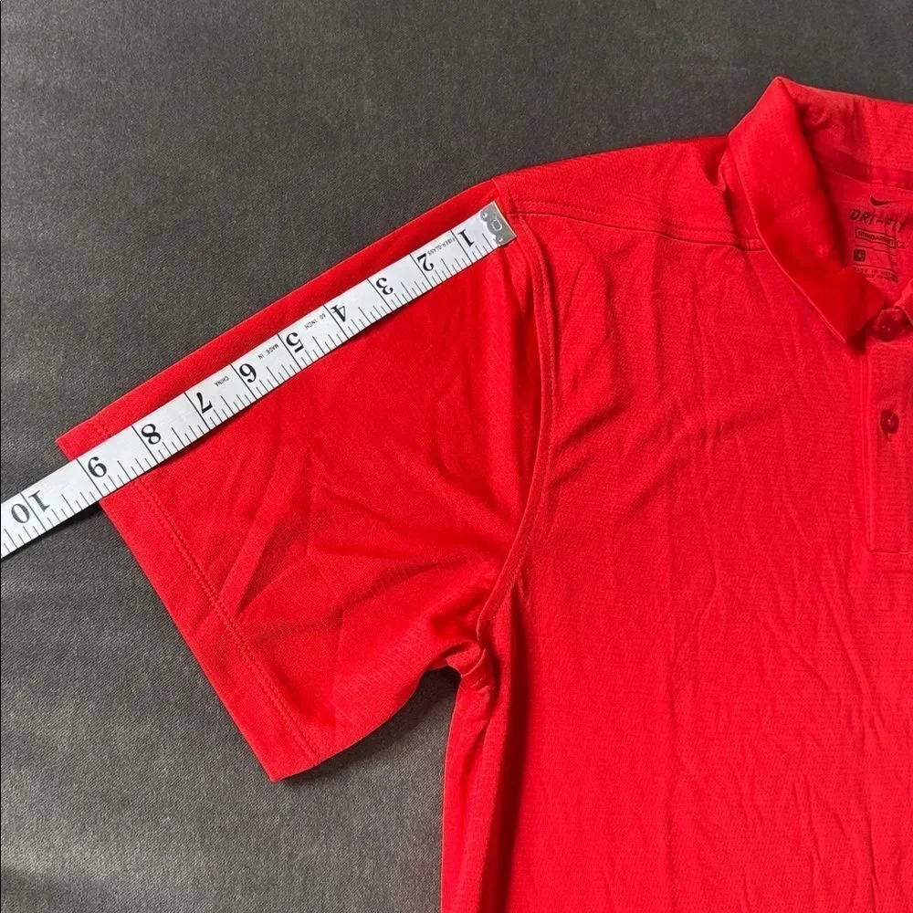 Nike Men’s Red Golf Polo Shirt Standard Fit Short Sleeve AJ5479-657 SMALL NWT